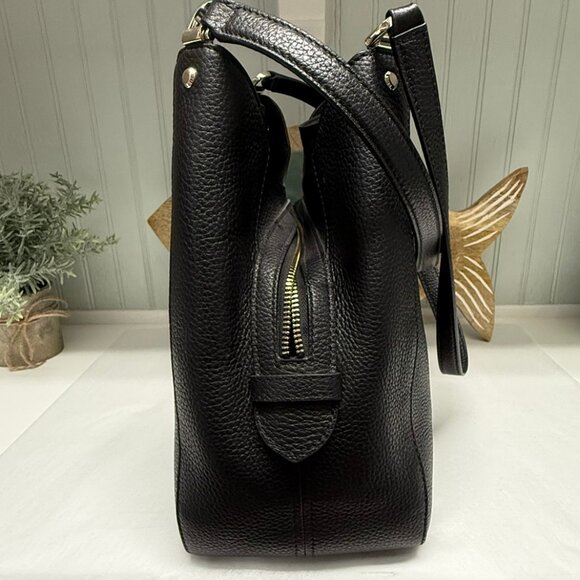 KATE SPADE Lena Triple Entry Shoulder Bag Pebbled Leather EUC Authentic - Picture 3 of 13